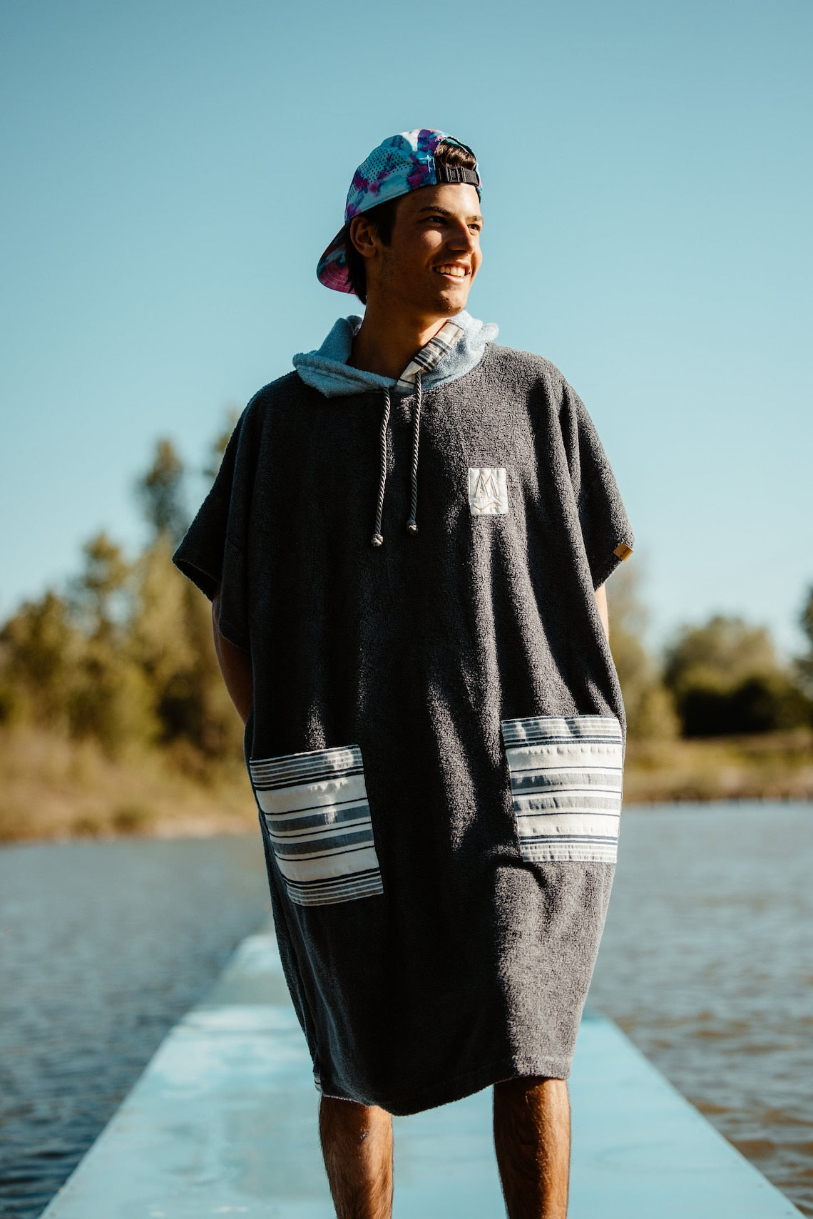 CUSTOM Man Surf Poncho - Handmade Bamboo Poncho