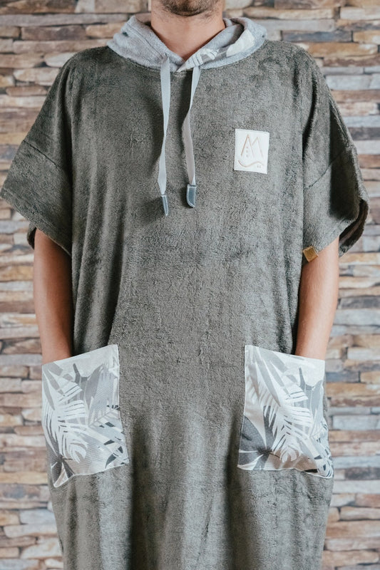 Grey Man Tropic - Handmade Bamboo Poncho