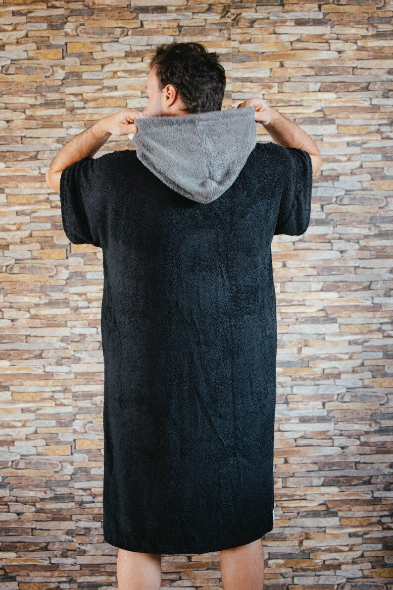 Black Male Cactus - Handmade Bamboo Poncho